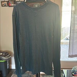Banana Republic Men's Long Sleeve Tee - Deep Teal